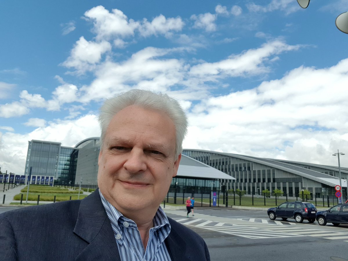 EddyWillems's tweet photo. Delivering my (autographed) book #Cyberdanger at the library of the new NATO HQ in Belgium ... impressive building BTW ;-) https://t.co/DduBzGV6Wv