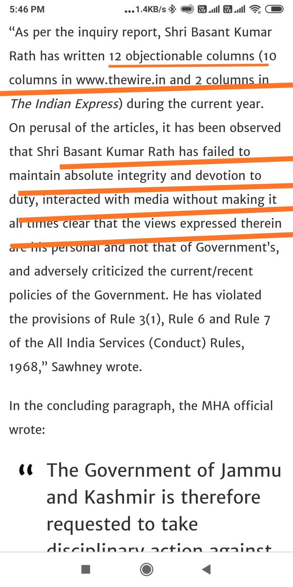 He keeps writing anti India articles in "The Wire" and "The Indian Express".