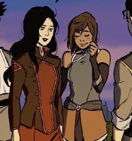 avatar korra, master of all four elements, getting flustered and blushing around her pretty gf 