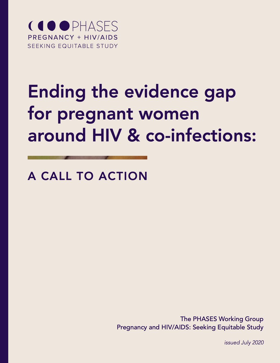 We are delighted to share the complete PHASES Guidance: 'Ending the #evidence gap for #pregnantwomen around #HIV & co-infections: A call to action.” The executive summary and full report are available now to view and download on our website hiv.pregnancyethics.org!