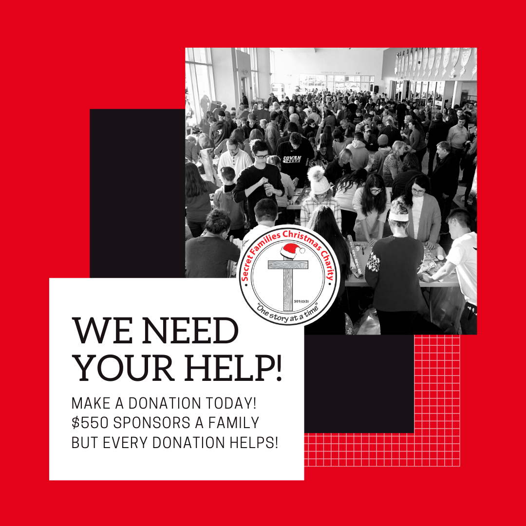 Would your church or business like to get involved with local charities? Learn about the Secret Families’ story and spread the word to your friends and family! secretfamilies.org