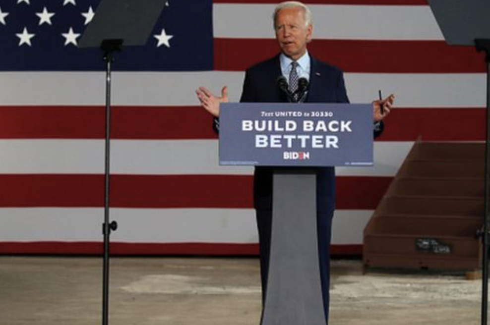 JonathanPieNews's tweet photo. Build Back Better Biden. Seriously?

Almost as catchy as "I'm with her".

Make America Great Again. America First! Keep America Great!

... Build Back Better ... Biden. 

Dear God, it's happening all over again. https://t.co/KHTJ6Y3Db8