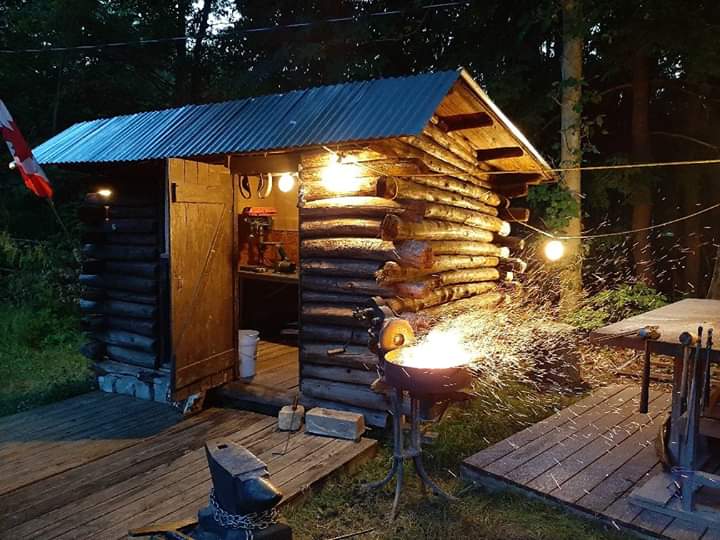 I'm spending my summer #LeadingTheAdventure at Beaumont Scout Reservation in <a href="/LakeErieCouncil/">Lake Erie BSA</a> where I run the blacksmithing and metalworking programs! Here's what my area looks like.