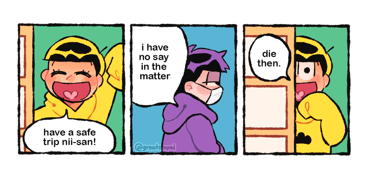 this joke has probably been made a million times already w/ them but still. suuji energy #osomatsusan
