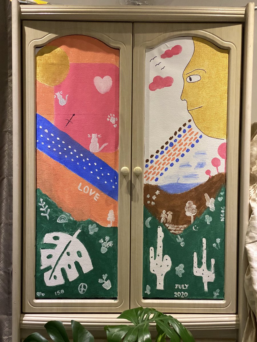 _thidoo_'s tweet image. Annual leave in lockdown - Did some painting today since the cats told me I wasn’t allowed on the computer