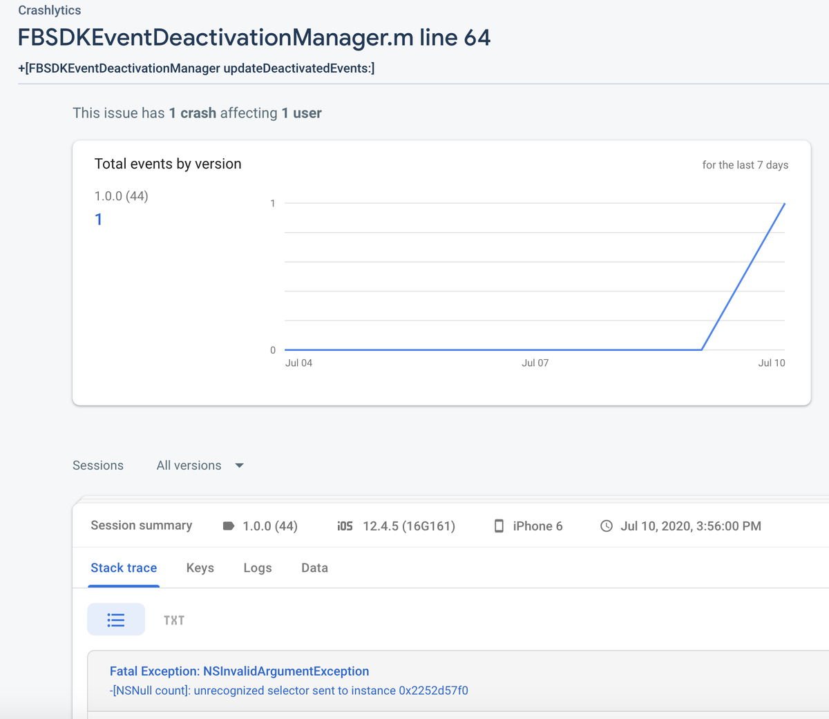 maulik699's tweet image. OMG....weird issue in every apps facebook ios sdk causing issue. #FacebookSDK #crash #fbcrash #ioscrash #firebase