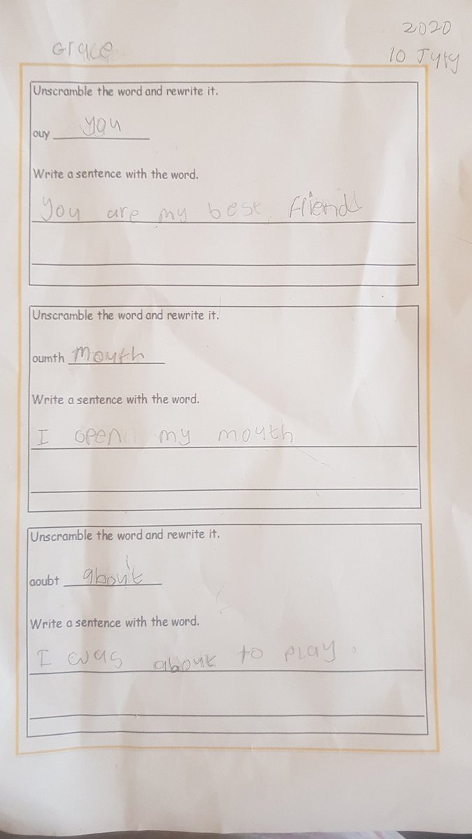 natandgra's tweet photo. @HillMeadYear1 Grace's work https://t.co/RMwj1HODS4