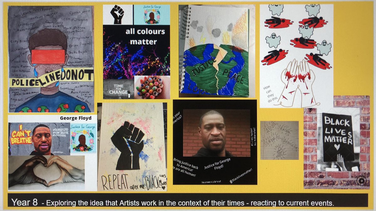 ArtsRpa's tweet photo. Year 8s @richmondparkac exploring the idea that artists work in the context of their times #FindYourRemarkable #SupportTheArts https://t.co/SvFbVRC07O
