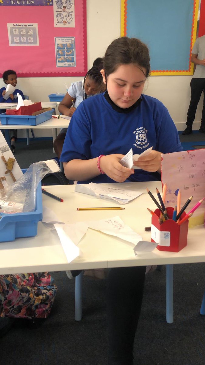 StMarys_SW8's tweet photo. It was a pleasure to hear #year6leavers read out their letters to themselves written back in September. #nosats #lotsofachievements https://t.co/pdyn5FOcqK