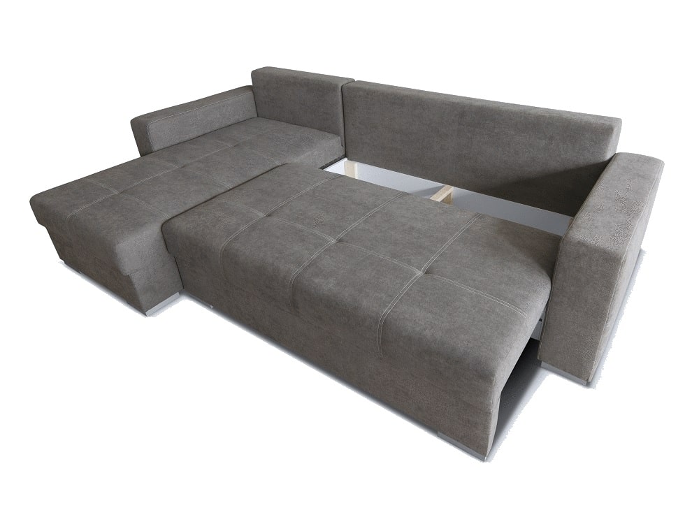 donbaraton_es's tweet photo. Nuevo producto en eBay: Sofá chaise longue grande con cama, arcón, tela gris, reversible, modelo Alberta  https://t.co/dxAWbriKYP via @eBay #sofacama #chaiselongue https://t.co/YKGLczou28