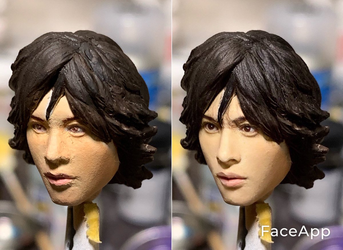 K O タロー コレはfaceappで自作映司君と実物映司君をモーフィングした結果なんだけど 造形にそんなに差がないから塗装次第でここまで化けるってこと 誰かやり方教えて 仮面ライダーオーズ 火野映司 渡部秀 フィギュアーツ フィギュア Figure