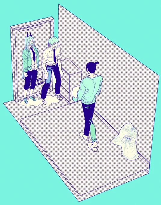 早川家の玄関 #チェンソーマン 