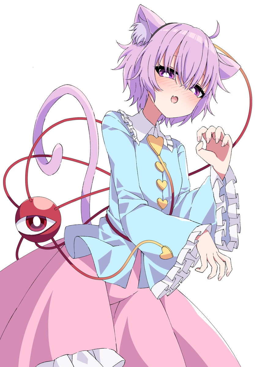 さとりちゃん猫化 つきみりんのイラスト