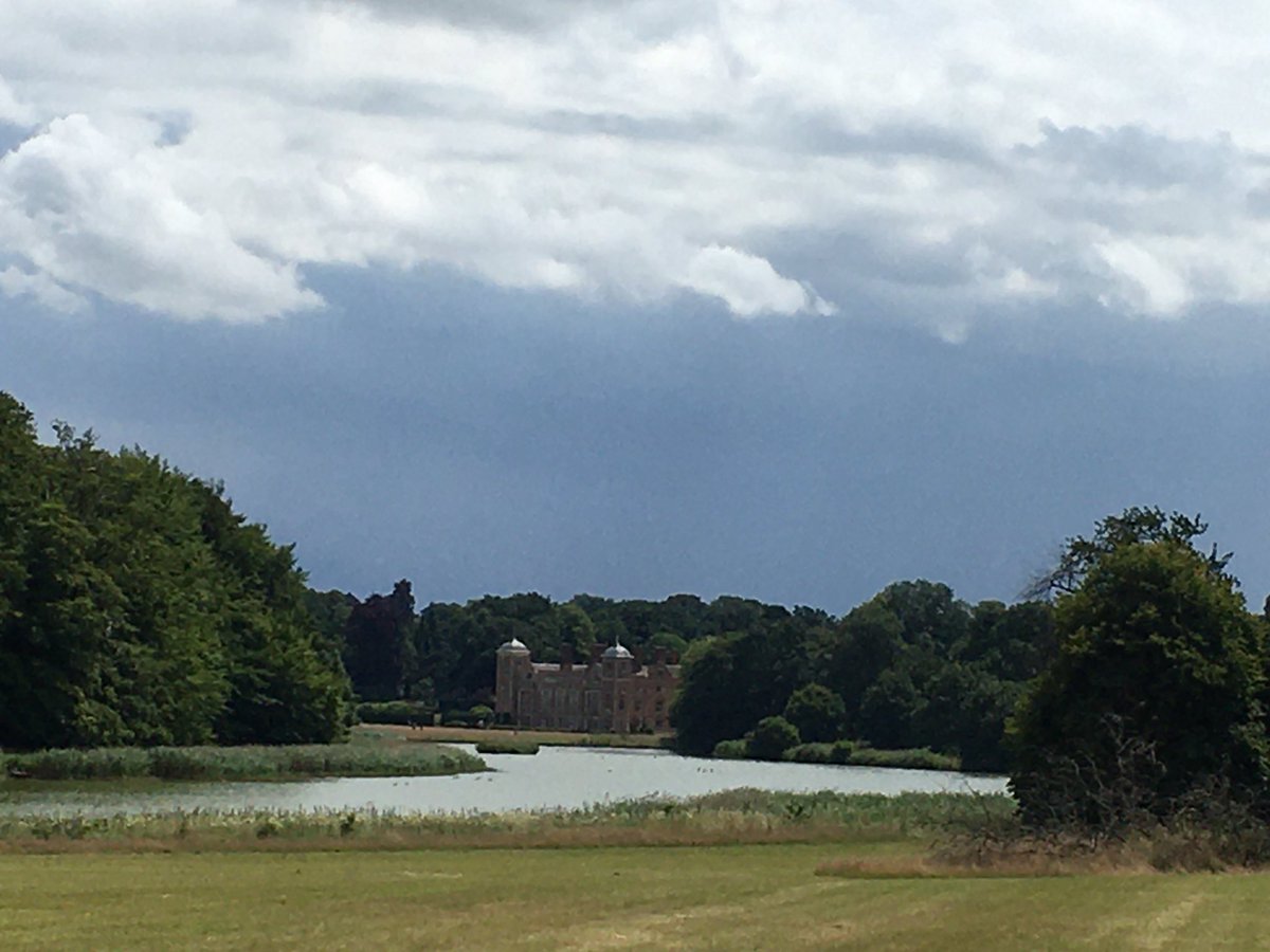 Blickling Hall from the Weavers Way this afternoon. Such a lovely place to visit. #Norfolk