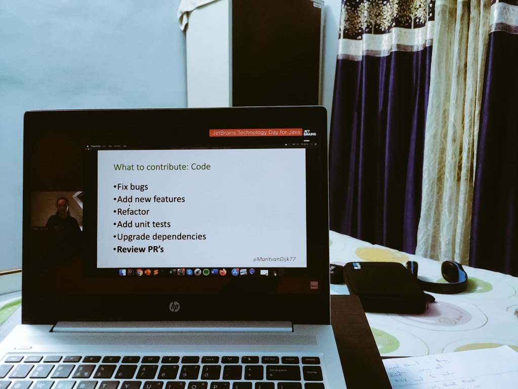 j_y_sh's tweet image. Thank You, @MaritvanDijk77.
As someone who wanted to contribute to open source and give back to developer community for so long this talk here could easily be one of the most important talks of my career.
#JBTechDayforJava #JetBrainsLovesJava