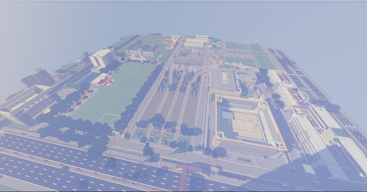 tedszue's tweet photo. It's been 2 weeks and the exteriors are almost complete. 🥳

Completion - 70% 🏗️

ctto. UST Minecraft Team 🐯 https://t.co/Ok2H49ImDE