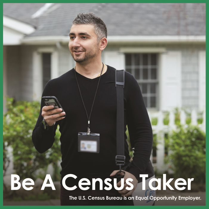 Be a census taker and help your community while getting paid. Hours are flexible, the jobs are temporary, and you’ll be paid weekly. You will also be compensated for training and mileage for your hard-work! Apply online TODAY at 2020census.gov/jobs. #2020CensusJobs #ApplyNow