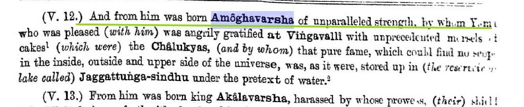 **800AD**Near the Banks of Narmada.Rashtrakuta king Govinda III was returning from his Conquest of North.Here, his wife Gave birth to a Son, Who was named "Sharva"Later, his name was Changed to "Amoghavarsha Nrupathunga I"Or Simply "Amoghavarsha I"