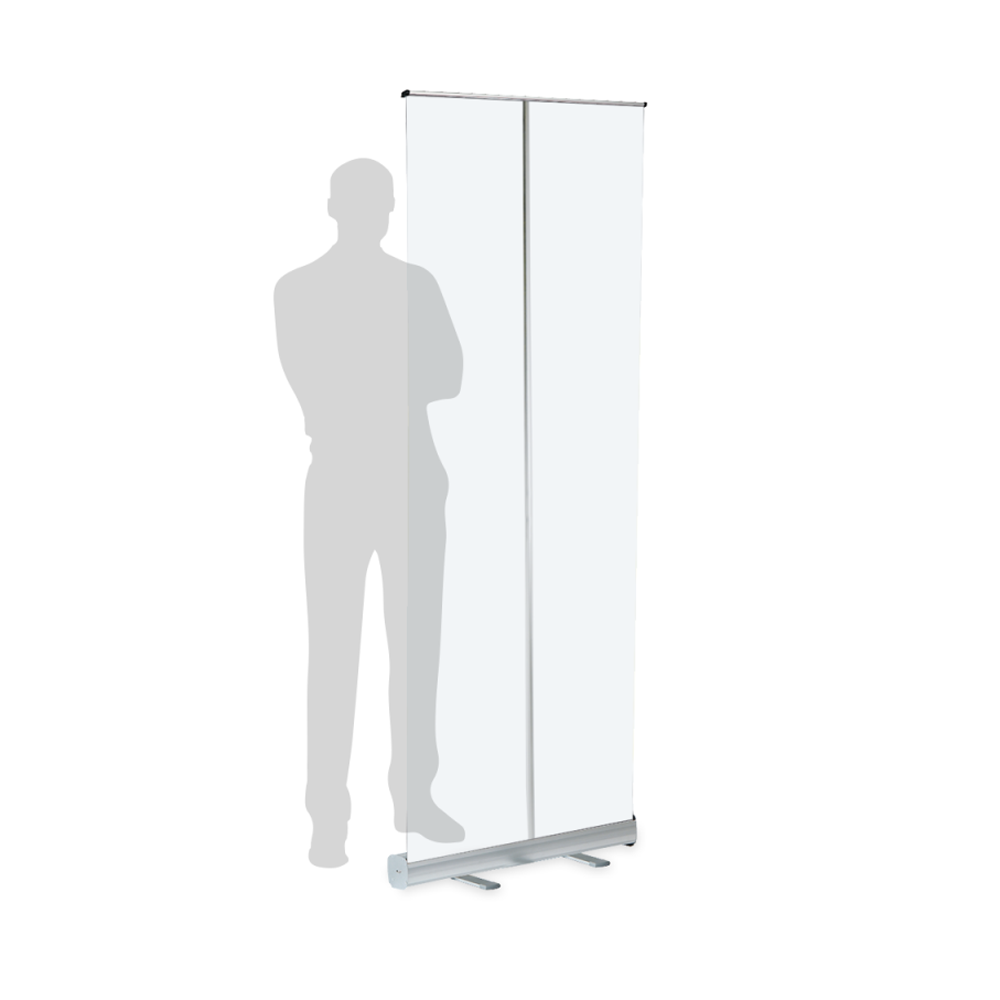 Covid clear roller banner screens - 1000mm width £45.00 + vat / 800mm width £40.00 + vat