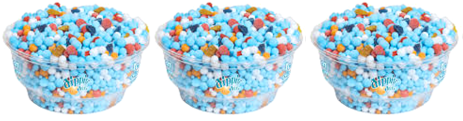 What does Dippin' Dots have to do with this? Everything.To deliver them you have to keep it frozen - it's ice cream. Kinda. I've never had them, so cut me some slack.And to keep them frozen, they, and the husband, use coolers of dry ice.