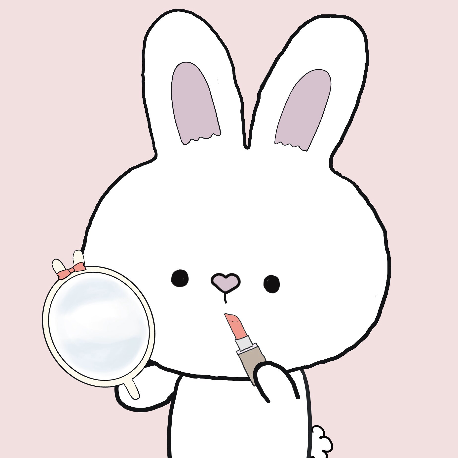ぴちぱふ 福岡市で初個展開催中 Make Up するよ おえかき コスメ イラスト イラスト好きさんと繋がりたい ゆるいイラスト 可愛い 可愛いと思ったらrt ほっこり ほのぼの うさぎ うさぎ好きさんと繋がりたい うさぎのいる生活 ぬいぐるみ