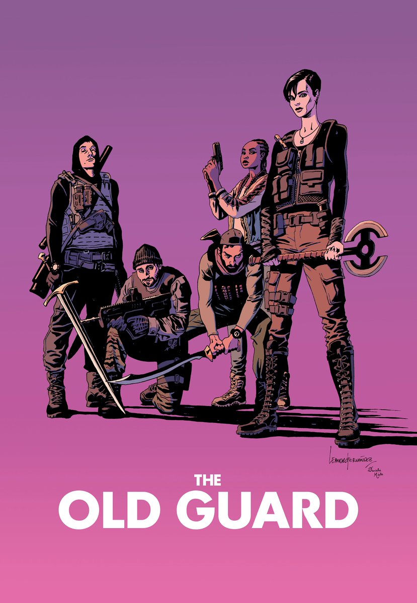 Of course, we had to have the original illustrator and co-creator of The Old Guard,  @Leo_Fernandez_ from Argentina!