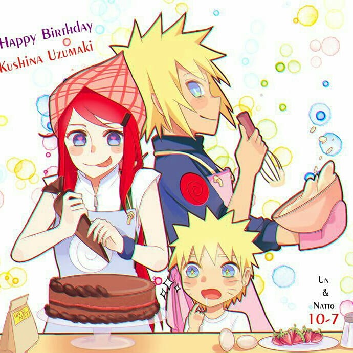 Happy birthday to the best kunoichi kushina uzumaki of konohagakure 