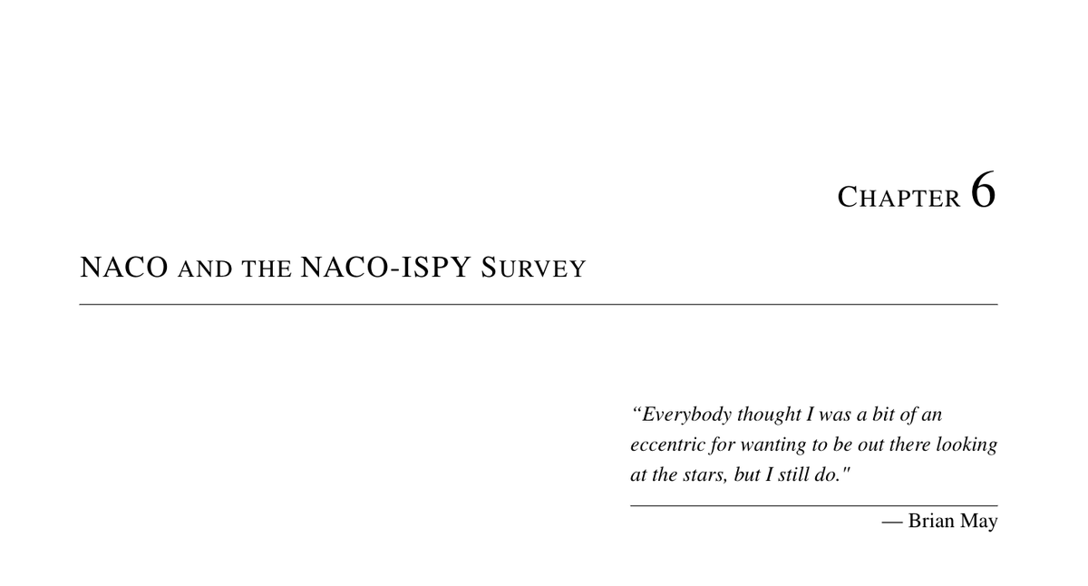 Chapter 6:"Everybody thought I was a bit of an eccentric for wanting to be out there looking at the stars, but I still do."  @DrBrianMayAs a huge Queen fan, British astrophysicist & guitarist Brian May was the perfect quirky choice for my thesis.