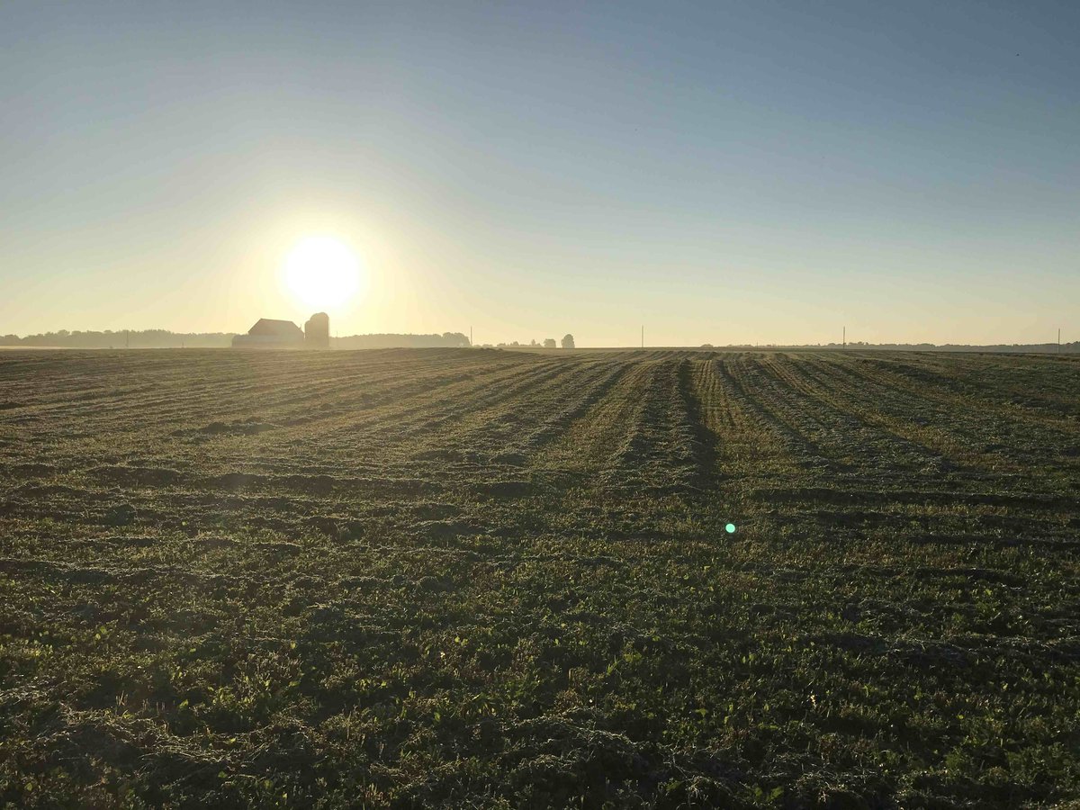 Happy Friday morning to you! Here is a photo form Aaron's tile sampling trip this week. He took his samples early to beat the heat which also meant he got to see the sun rise.