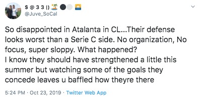 Already 1-0 down at home to Man City in the fourth group stage game, they conceded a penalty and with City a spot kick away from doubling the lead, Atalanta looked all but out…