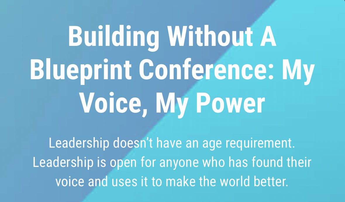 kayangrum's tweet image. That said! I just registered for my good and gifted friend @PrincetonParker’s virtual leadership conference on 7/16. 

“Building Without A Blueprint: My Voice, My Power” | Cost: FREE

Open to all! #FreeToBuild