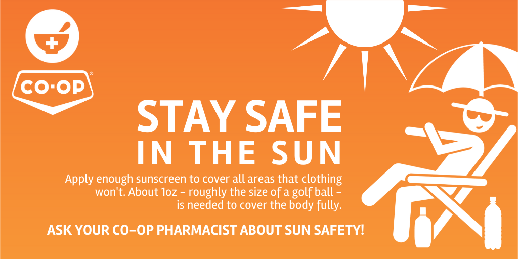 SthCntryCoop's tweet photo. Funky tanlines are a drag! Cover the tops of your ears & feet, back of your neck & behind your knees! Ask your local South Country Co-op pharmacist for more sun safety tips.
#taber #medhat #medicinehat #redcliff #dunmore #cypresscounty #MySCCOOP #shoploal #supportlocal #sunsafety https://t.co/qss3tPG2nO