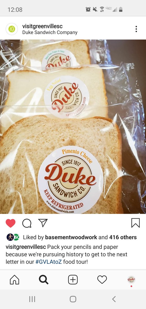 DukeSandwichCo's tweet photo. Our friends over at Visit Greenville SC shared some of the history behind our famous sandwiches and spreads for their A to Z food tour! 
See the full story on their page at https://t.co/DBlTfuawI8 https://t.co/NahZl6P6LK