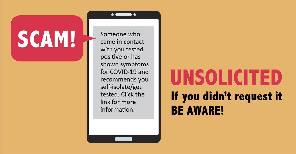 OIGatHHS's tweet photo. Protect yourself from #COVID19 health care fraud. Do not respond to or open hyperlinks in text messages about COVID-19 from unknown individuals. Learn more: https://t.co/6ZveRSQl6F https://t.co/PEKpHsfUVs