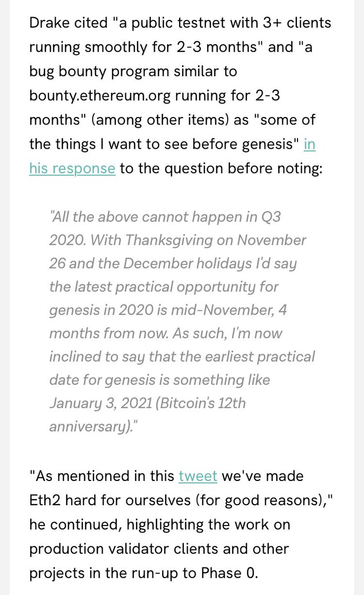 Update:  https://www.theblockcrypto.com/linked/71155/eth-2-phase-0-ama-2021