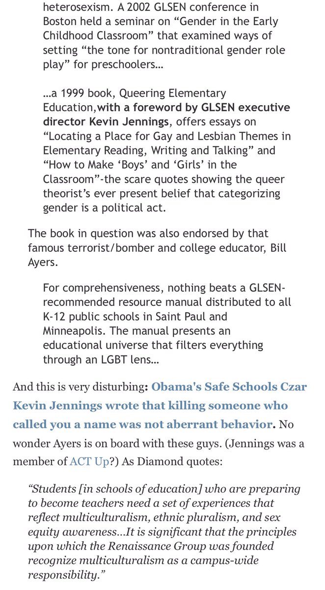 2009. Barack Obama’s political godfather was domestic terrorist turned UofIllinois education prof  #BillAyers. In Chicago, they funneled money to teach radical indoctrination rather then actual subjects like science, math and reading. http://backyard  http://conservative.blogspot.com/2009/10/obama-ayers-queering-your-kids-screw.html
