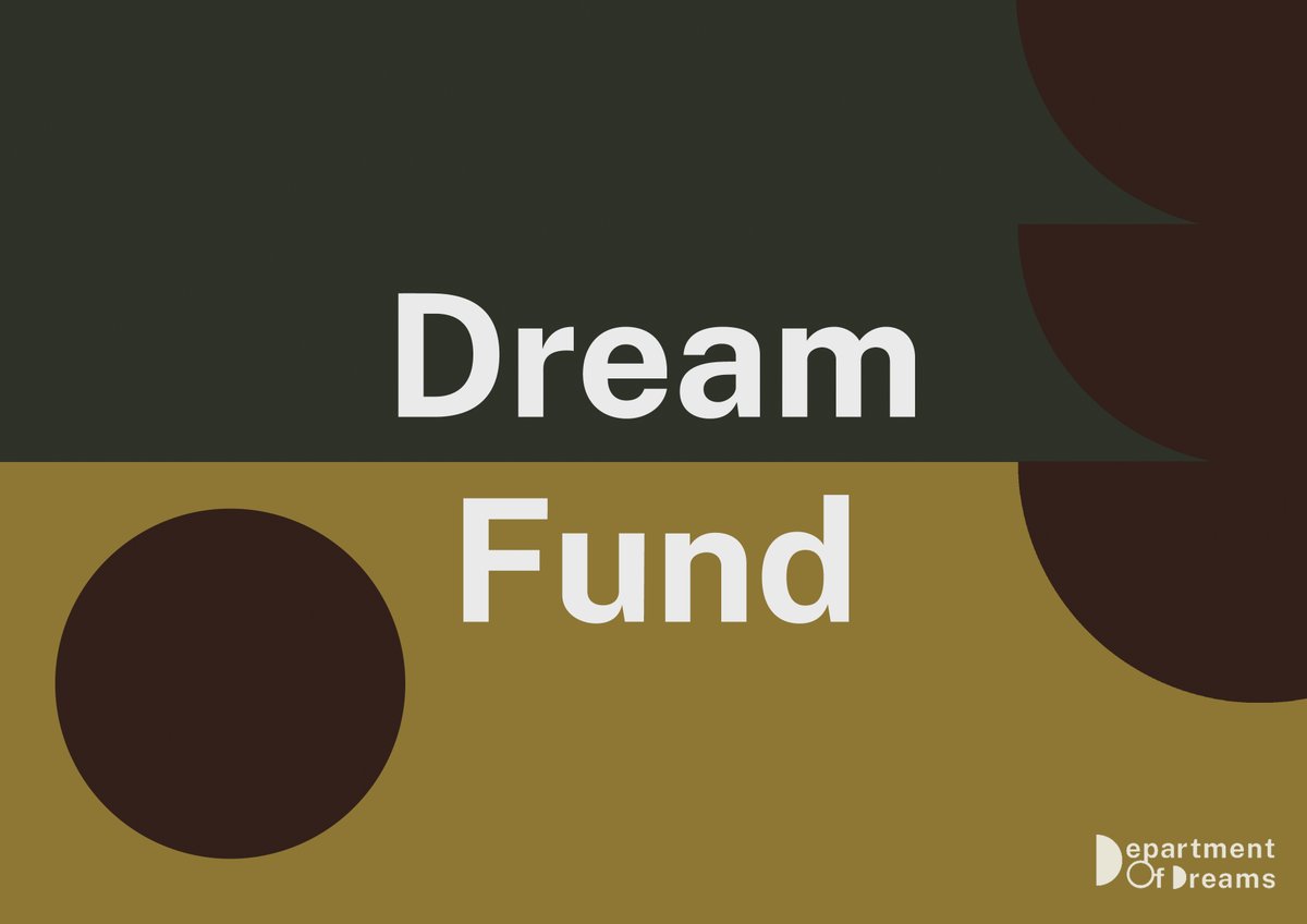 Our friends  @CIVIC_SQUARE are taking proposals for the Dream Fund. They are looking for imaginative & regenerative ideas that support our collective future. Open to thinkers across the UK. Deadline 20th JulyApply here for an investment of up to £1000:  http://civicsquare.cc/dreams/fund 