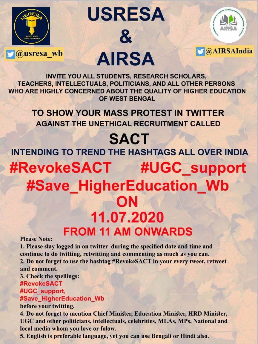 Sukdebofficial's tweet image. #RevokeSACT 
#UGC_support
@usresa_wb @AIRSAIndia 
@ugc_india