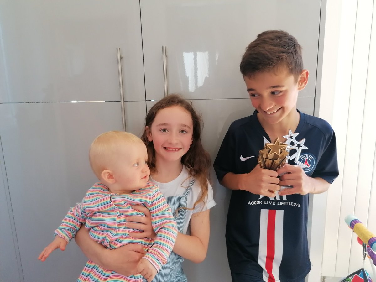 gaskellmoore's tweet photo. Huge THANK YOU @GrosvenorParkPr for the awards, the work set, emails and teacher phone calls made home schooling that little bit easier. #Lockdownlearner. https://t.co/v33n2I430o