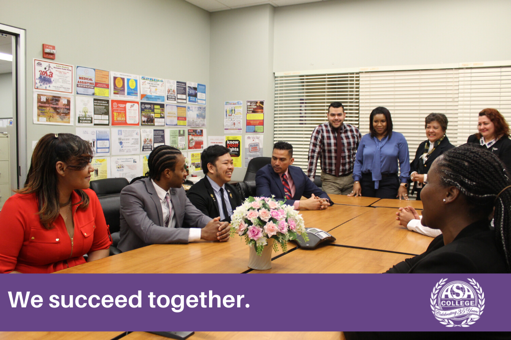 asacollege's tweet photo. Our Career Advisors and Job Developers place students within their field of study at the best possible salaries. With our help and your determination, your career goals will be achieved! Learn more at: https://t.co/IEeJ5LbcS7
#cometosa #career #job #asacollege #thecollegeofchoice https://t.co/Samhiq7kvp