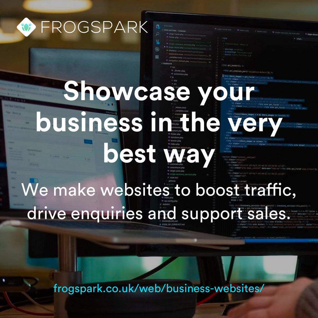 Making sure your website looks great and performs well is key to helping drive customers... frogspark.co.uk/web/business-w…