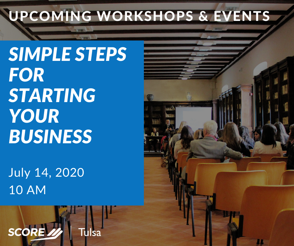 TulsaScore's tweet photo. Get Tips On: What actions are needed to start your business Getting your business off the ground Building your Concept Identifying your target.

Register through Zoom: https://t.co/ZO7mNnBZjn https://t.co/xY8to7u08h