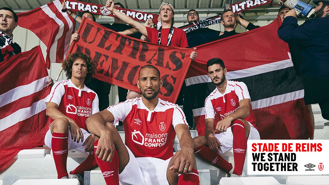 GroupeRoyer's tweet photo. @UmbroFrance dévoile le nouveau maillot domicile du @StadeDeReims pour la saison 2020/21 qui marque le 90ème anniversaire du club de la cité des Sacres.

#Umbro #UmbroFrance #SDR https://t.co/SqC5Xd5XxL