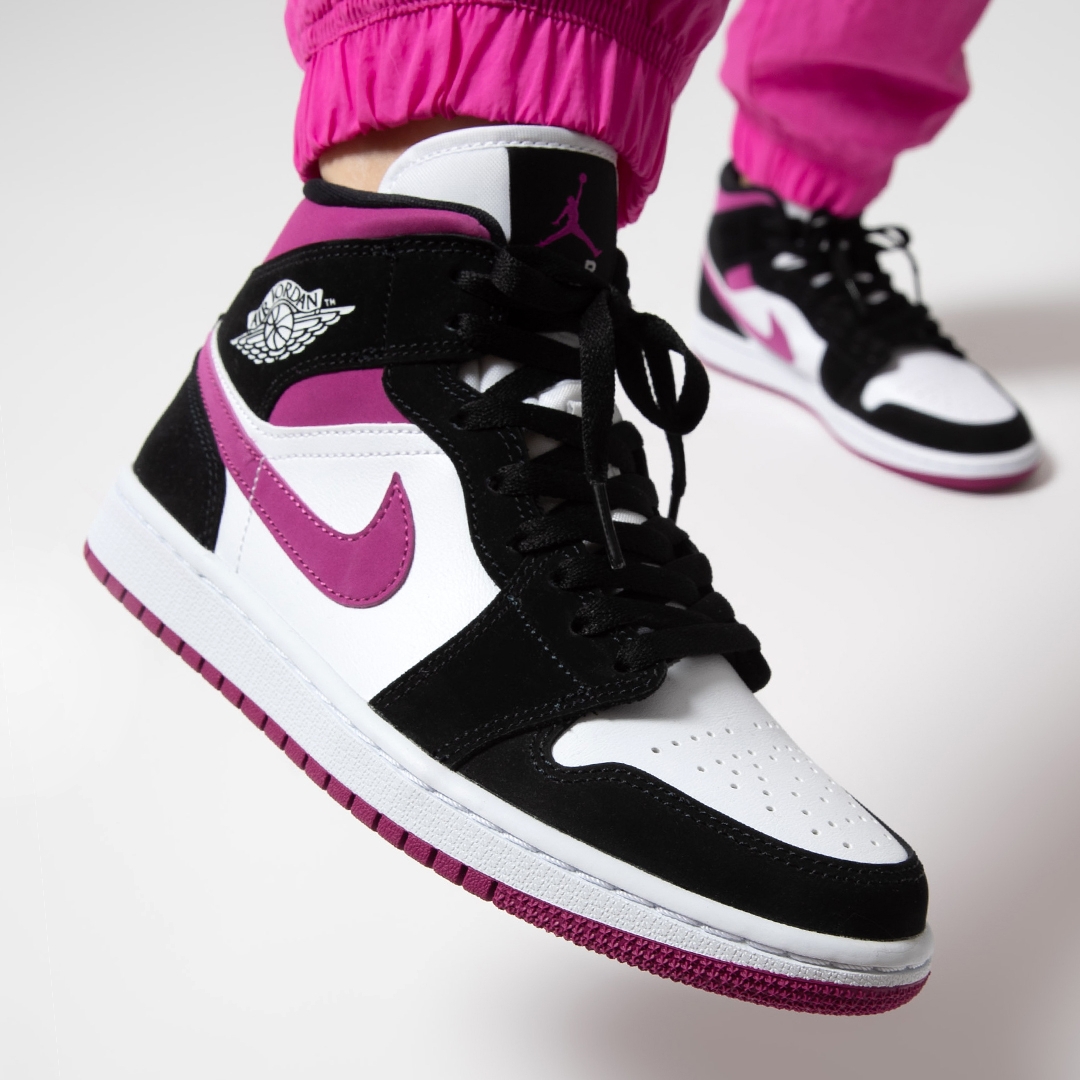 wmns air jordan 1 mid cactus flower