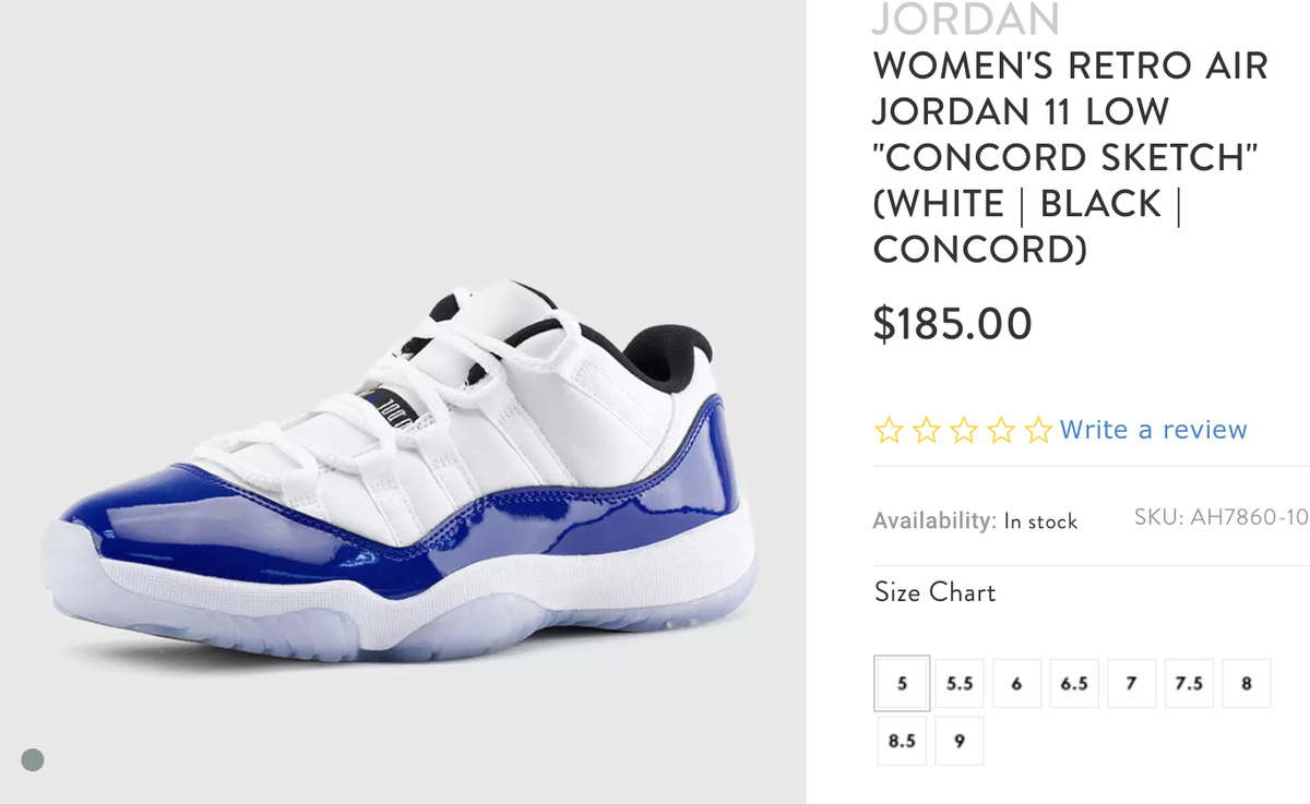 jordan 11 concord snipes