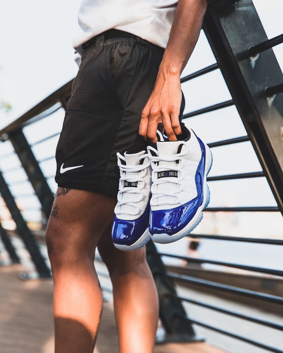 jordan 11 concord sketch on feet