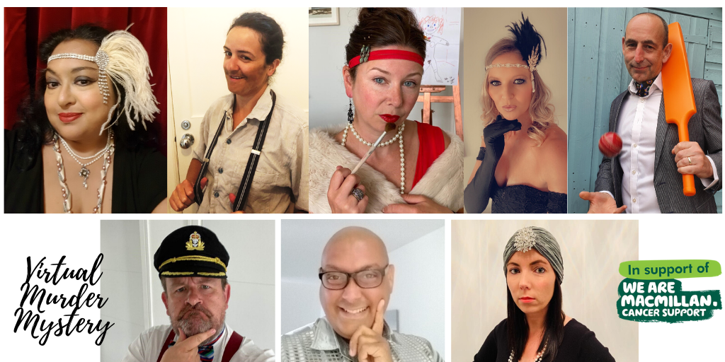 HeadResMCR's tweet photo. Last night some of our team took on new identities as we embarked on a virtual murder mystery evening, raising £280 so far for @macmillancancer. What a laugh we had, and a big thanks to all our budding "actors"! #charity #virtualfun 
https://t.co/sa7J2pOOwt https://t.co/pAdWXi1vfA