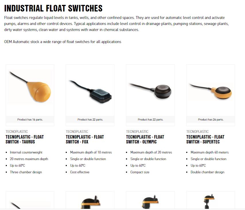 OEM_Automatic's tweet image. Are you looking for an industrial float switch to regulate liquids and provide a level control? We stock a wide range of float switches for all applications. #LevelControl #FloatSwitch #LiquidControl #Automation