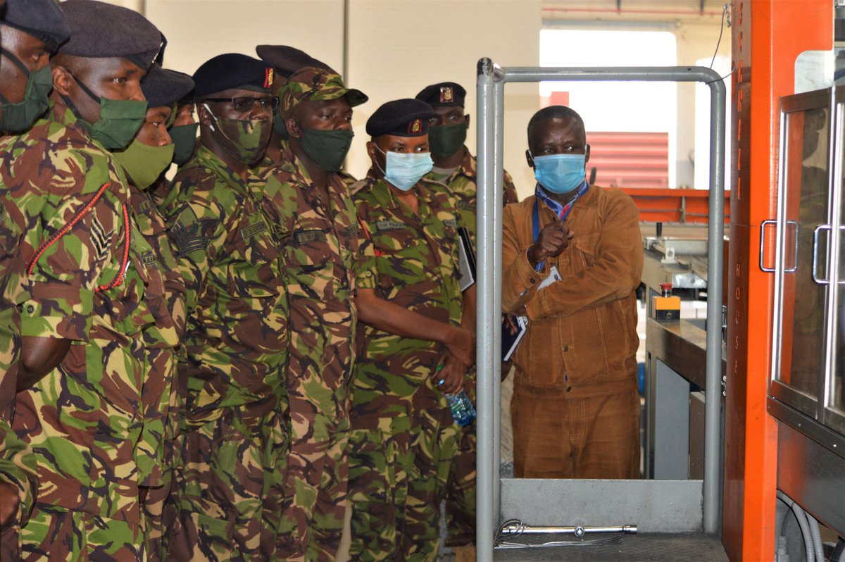 nhckenya's tweet photo. Earlier today, officers from Kenya Army Corps Of Engineers (Engineers Brigade-Thika) visited our EPS factory to observe and learn more about EPS technology.
@kdfinfo
#nhc
#housingthenation
#EPStechnology https://t.co/cCSVK5uuZS