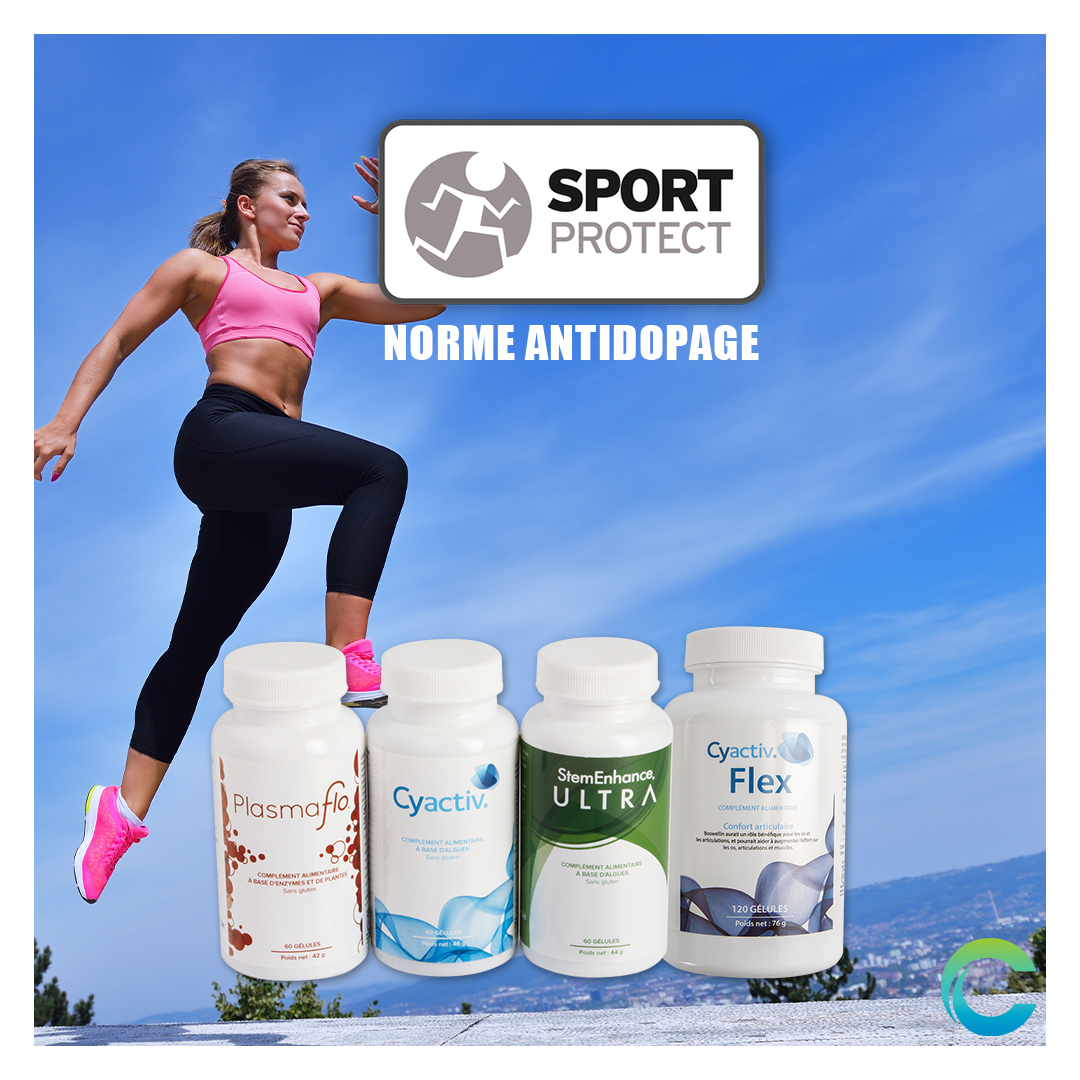 CeruleFrance's tweet image. Nos 4 compléments alimentaires sont certifiés à la norme Sport Protect (@Antidopage). Cette norme garantit à tous les sportifs que nos compléments alimentaires ne contiennent pas de substances dopantes, et donc qu'ils peuvent les utiliser sans problème, même en compétition.